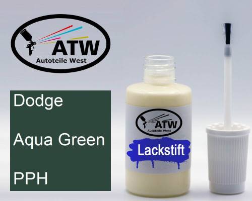 Dodge, Aqua Green, PPH: 20ml Lackstift, von ATW Autoteile West.